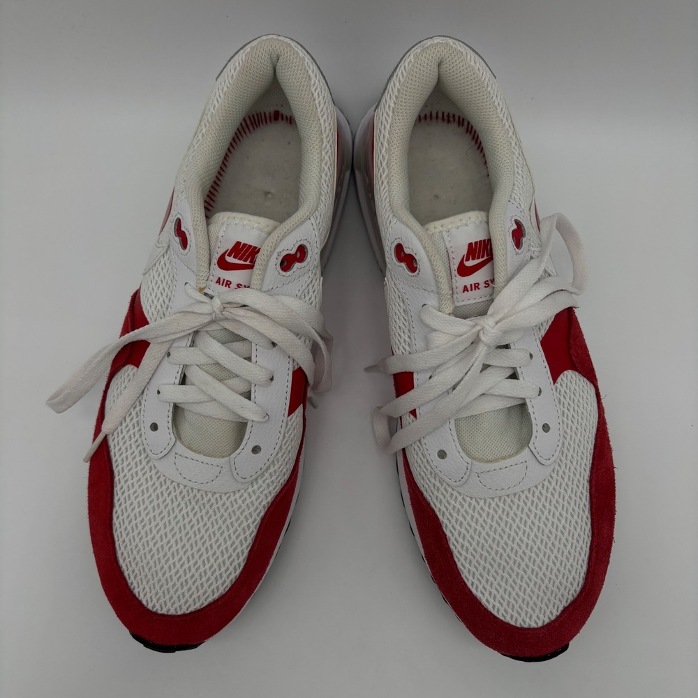 Nike Air Max SYSTM Mens Size 10.5 Sneakers WhiteRed Cushioned Road Running Shoe - Picture 7 of 8